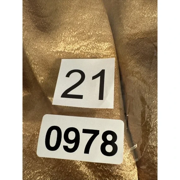 NWT Anthropologie Current Air Satin High-Rise Wide-Leg Pants Women's Small Gold‎ - Picture 13 of 13